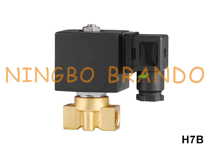 170 بار آب و هوا گاز مسخر فشار بالا شیر سولینوئید 1/8' 1/4' 3/8' 220V 24V