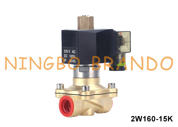 1/2'' به طور معمول باز استنبر ولول سولینوئید برای آب هوا گاز مایع 24VDC 220VAC