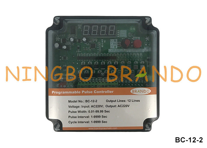 220VAC Input 220VAC Output 12 Lines Pulse Valve Timer Controller For Dust Collector