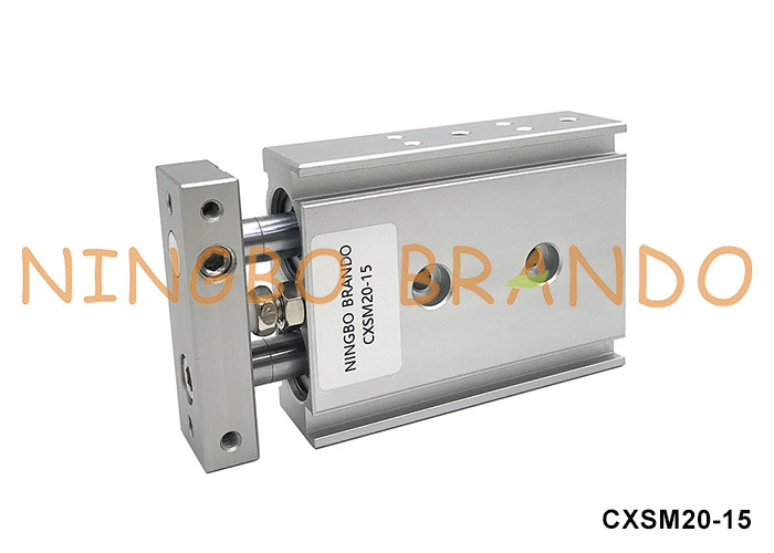سی ایکس اس ام ۲۰-۱۵ SMC Type Dual-Rod Pneumatic Air Cylinder 20mm Bore 15mm Stroke (سیلندر هوا پنوماتیک دو لوله ای ۲۰ میلی متری با سوراخ ۱۵ میلی متری)