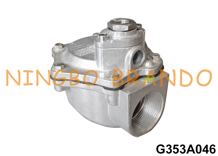 G353A046 زاویه راست 1-1/2'' دریچه کنترل از راه دور برای جمع آوری گرد و غبار