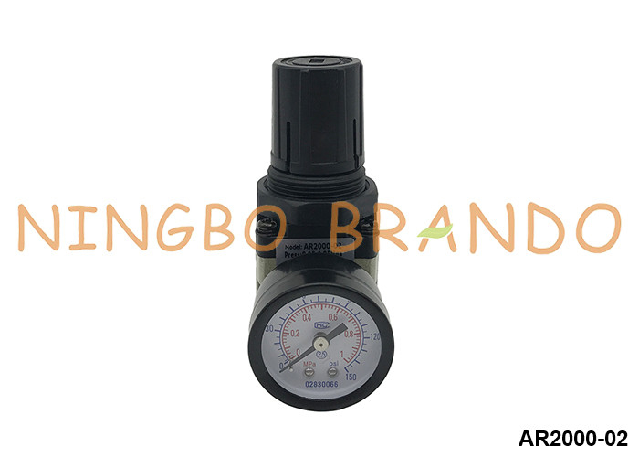 AR2000-02 SMC نوع تنظیم کننده فشار هوا پنوماتیک با گج 1/4'' 10 bar