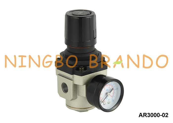 AR3000-02 SMC نوع تنظیم کننده فشار هوا پنوماتیک با گج 1/4'' 1 MPa