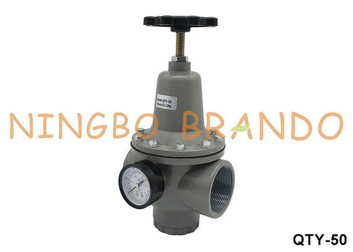 QTY-50 2'' 1 MPa تنظیم کننده هوا پنوماتیک فشار کاهش دهنده شیر با گج