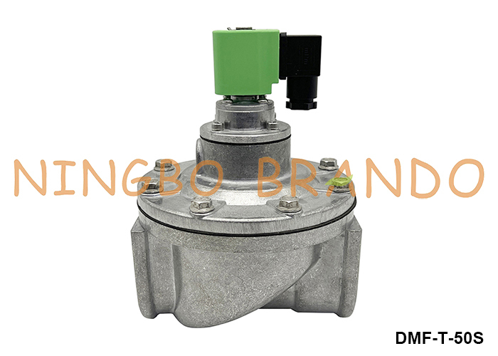 2 "DMF-T-50S BFEC Straight Through Pulse Jet Valve برای گرد و غبار