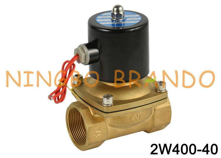 2W400-40 1-1/2'' 2/2 راه به طور معمول بسته شدن شیر سولینوئید آب 24VDC