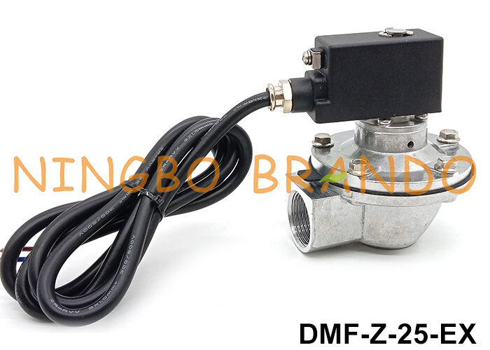 BFEC 1'' DMF-Z-25 Right Angle Pulse Jet Valve with Exproof Coil 24V 220V (کافک الکتریکی با زاویه راست)