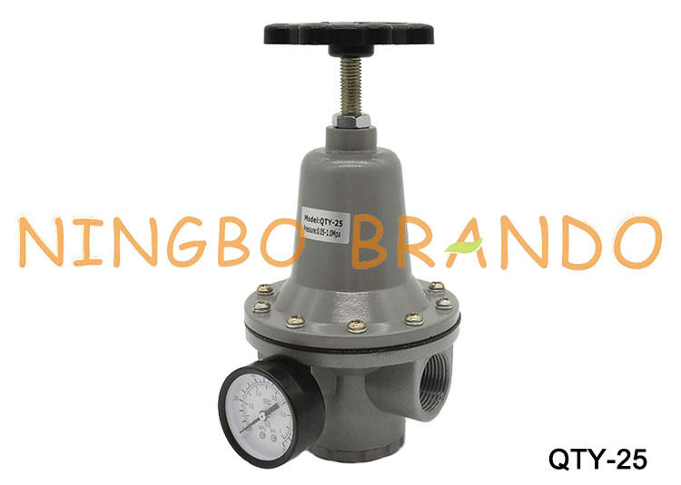 تنظیم کننده فشار پنوماتیک QTY-25 1.0MPa رگولاتور 1 اینچی با گیج QTY25