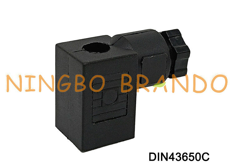 کانکتور سیم پیچ شیر برقی DIN43650 C MPM مشکی DIN 43650 نوع C