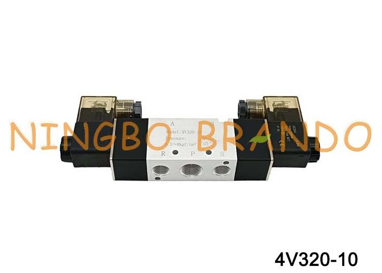 AIRTAC Type 4V320-10 Solenoid Valve 5/2 Way Double Solenoid Pneumatic Valve 3/8 Inch