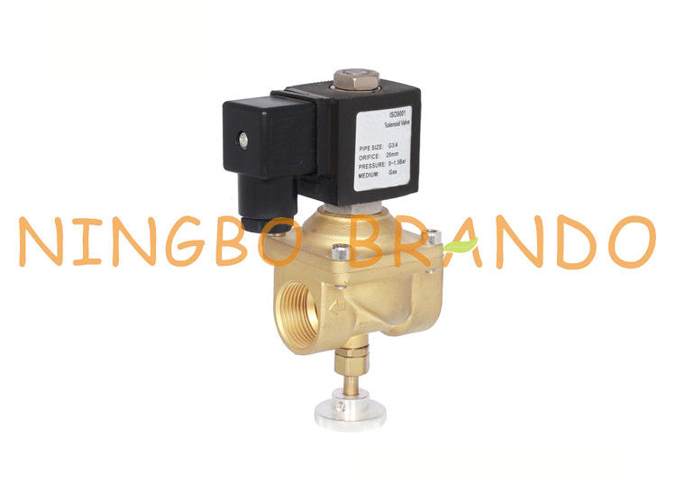 سوپاپ برقی قابل تنظیم با دستی قابل تنظیم با سوسن برقی برای گاز ذغال سنگ طبیعی 12VDC 24VDC 230VAC 1/2 '' 3/4 '' 1 '