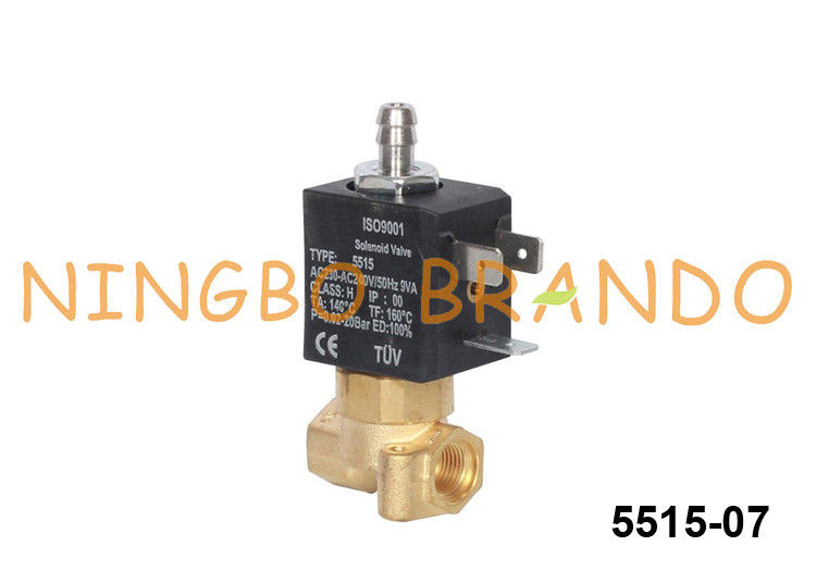 5515 Ceme Type 3 Way قهوه دستگاه برنجی برقی برقی معمولاً بسته شده 230v 24v