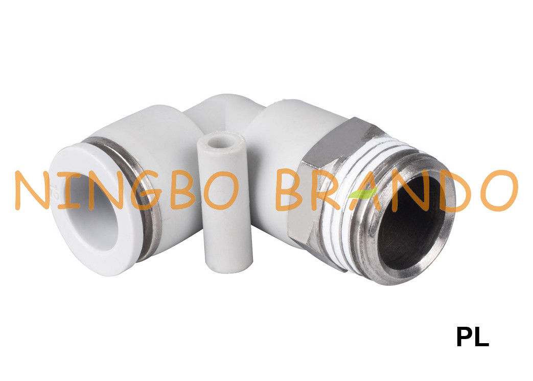 اتصالات شیلنگ هوا پنوماتیک فشار دهنده آرنج PL 1/8 &quot;1/4&quot; 3/8 &quot;1/2&quot;