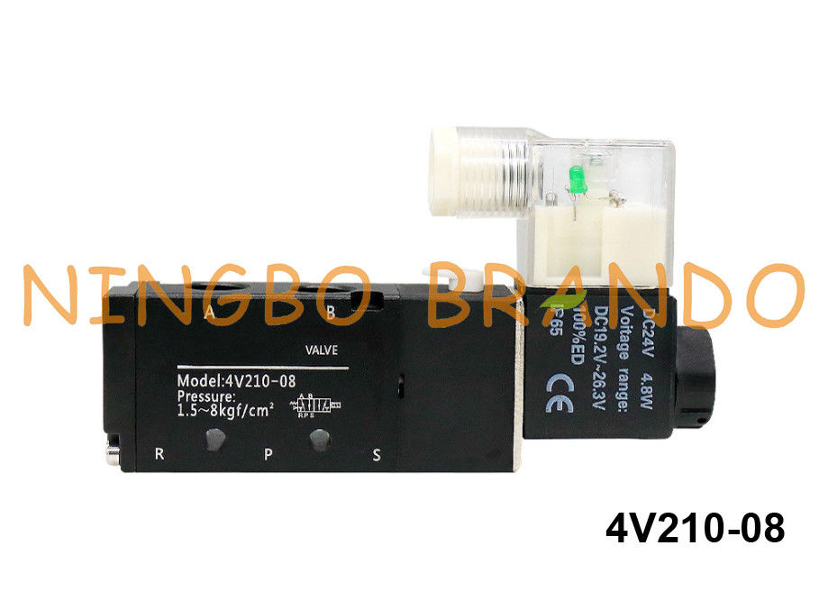 شیر برقی پنوماتیک 4V210-08 Airtac 4V210-08-B 24VDC