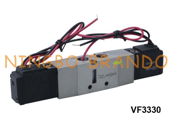 شیر برقی هوا پنوماتیک VF3330 SMC نوع 5/3 راه 24 ولت 220 ولت
