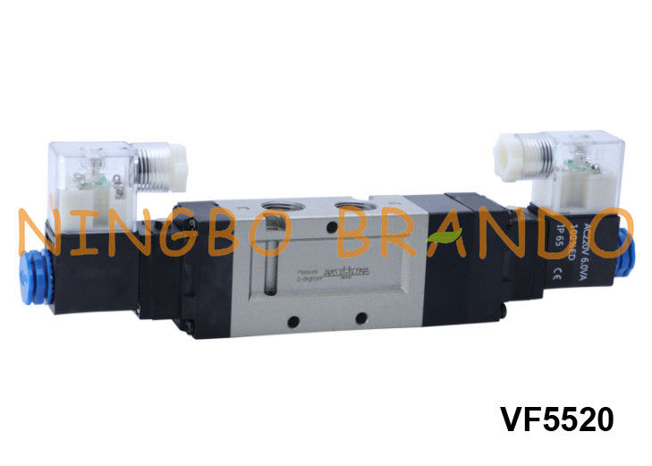 شیر برقی پنوماتیک VF5520 SMC نوع 5 جهت 3 موقعیت 24 ولت 220 ولت