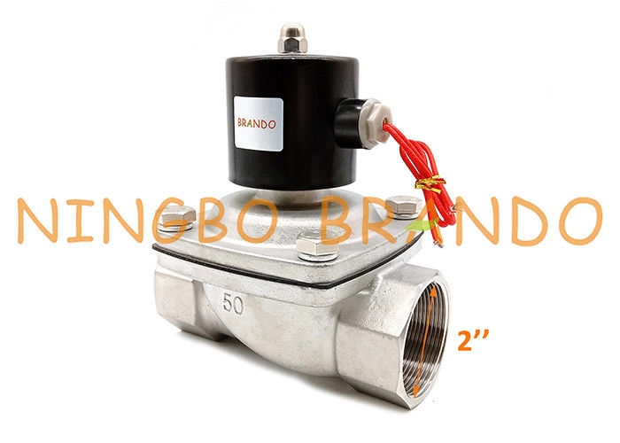 شیر برقی 2S500-50 SUW-50 2/2 Way NC 2 &quot;Flow Control SS304
