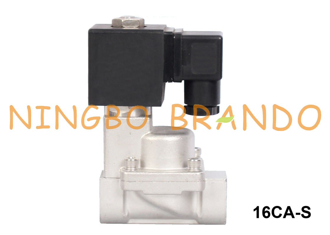 3/8 &quot;1/2&quot; 3/4 &quot;1&quot; شیر برقی بخار برقی به طور معمول بسته 24V 220V