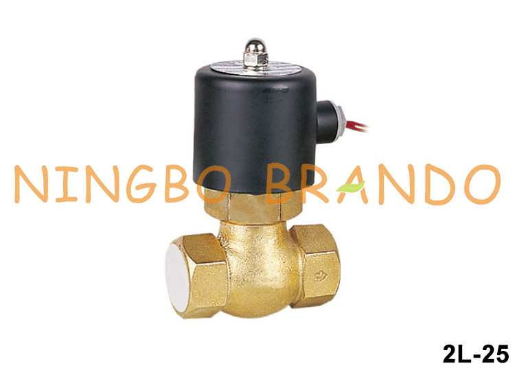 شیر برقی برنجی 2L-25 US-25 1 اینچی DN25 برای بخار 24 ولت 220 ولت