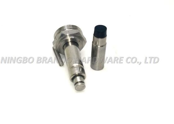 2 / 2 Way Solenoid Stem Thread Connection Seat Movable Core With Air Exhausted Vent