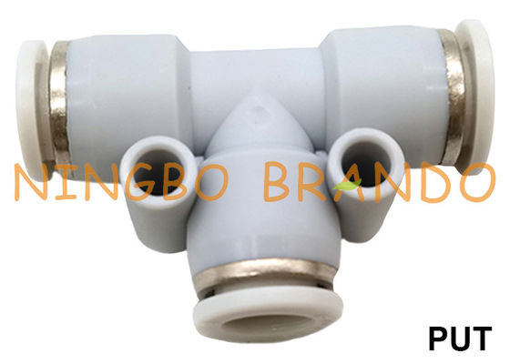 اتصالات شیلنگ پنوماتیک لوله فشاری 3 راه یونیون تیپ تیپ تیپ 1/8 اینچ 1/4 اینچ 3/8 اینچ 1/2 اینچ