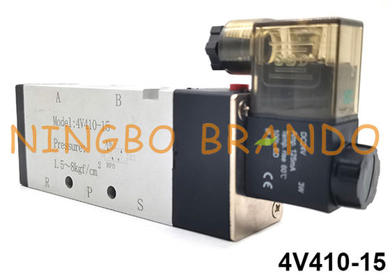 4V410-15 Airtac نوع 5/2 راه کنترل هوا شیر برقی پنوماتیک تک پنوماتیک 24 ولت 220 ولت