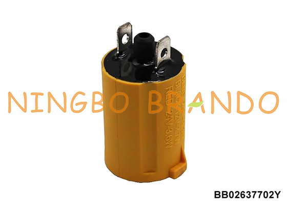 بوبین سلونوئید زرد 24 ولت 2.7 وات برای قطعات پالس‌دهنده شیردوشی DELAVAL EP100 EP2090