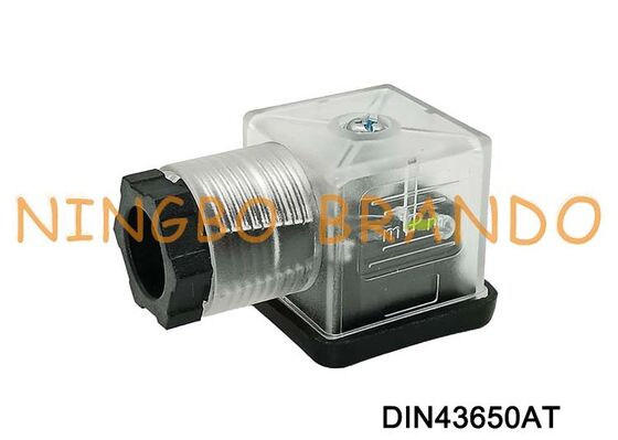 اتصال سیم پیچ شیر برقی DIN43650A 18 میلی متر شفاف DIN 43650 نوع A