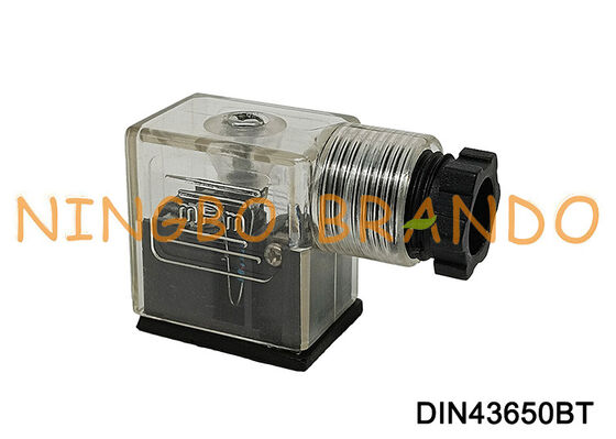 اتصال سیم پیچ شیر برقی DIN43650B 11 میلی متر شفاف DIN 43650 نوع B