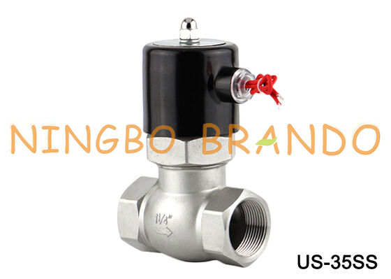 شیر برقی بخار US-35 2L-35 1-1/4 اینچ شیر برقی فولادی ضد زنگ 24 ولت 220 ولت