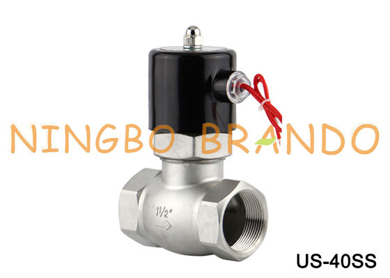 شیر برقی نوع UniD US-40 1-1/2'' 2/2 جهت معمولی بسته فولاد ضد زنگ