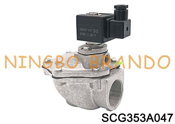 شیر برقی دیافراگم زاویه راست G1-1/2 SCG353A047 DC24V AC220V