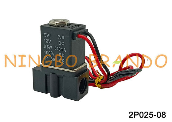2P025-08 1/4 اینچ شیر برقی دو طرفه معمولی بسته شیر 2.5 میلی متری با عمل مستقیم