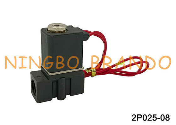 AC220V 2P025-08 1/4'' 2/2 دریچه الکتروژنیک پنوماتیک پلاستیکی
