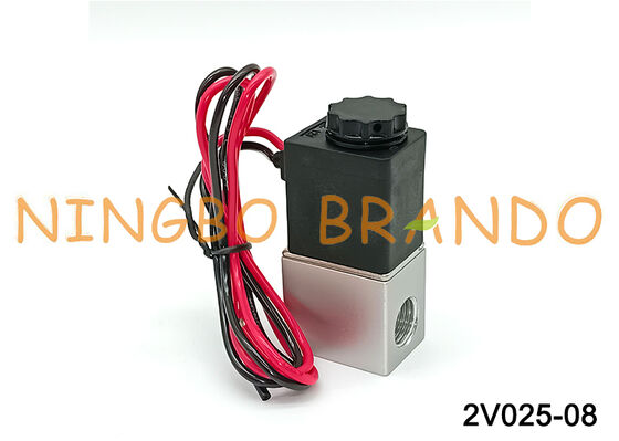 شیر برقی پنوماتیکی برقی 2V025-08 12V/24V/110V/220V سرنخ های پرنده
