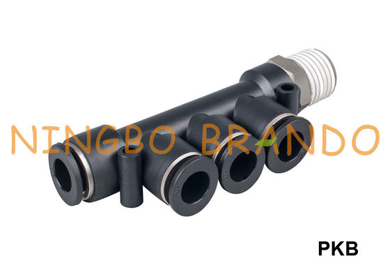 اتصالات شیلنگ پنوماتیک پلاستیکی PKB شاخه سه شاخه 1/8 "1/4" 3/8 "1/2"