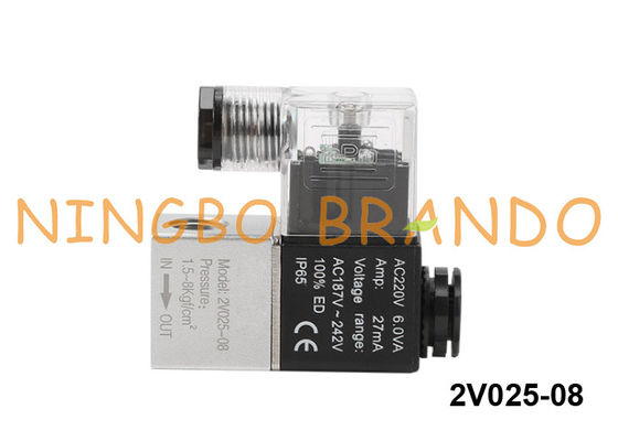 2V025-1 / 4 2/2 Way شیر برقی پنوماتیک 24VDC 12VDC