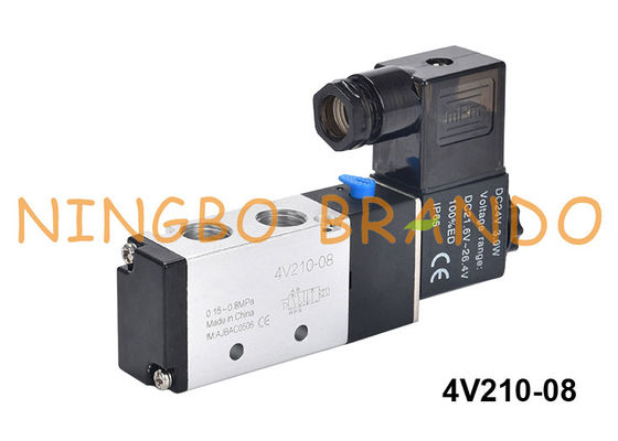 شیر برقی پنوماتیک 4V210-08 Airtac 4V210-08-DC24V DC24V
