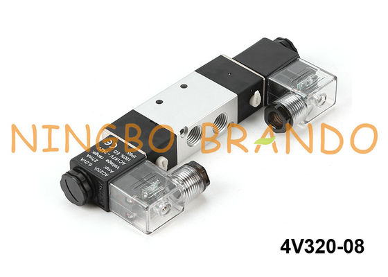 4V320-08 Airtac نوع پنوماتیک دو شیر برقی 4V320-1 / 4 24V 220V