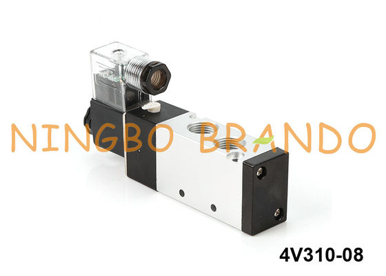 4V310-08 شیر برقی پنوماتیک شیر Airtac 5/2 Way 24V DC 220V AC