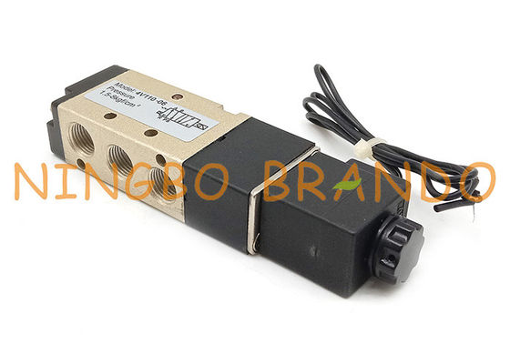 شیر برقی پنوماتیک پنوماتیک 4V110-06 1/8 اینچ 5/2 راه