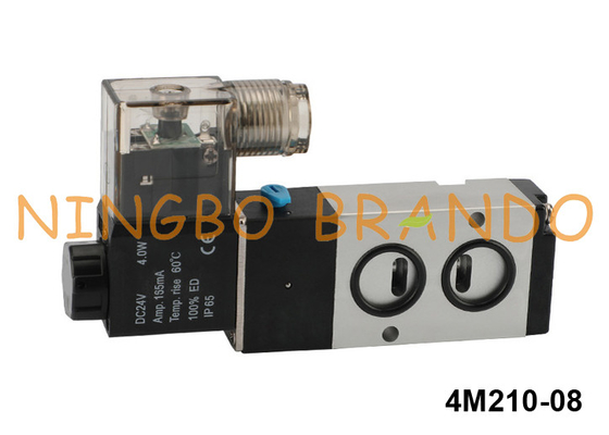 4M210-08 Airtac نوع شیر برقی نامور پنوماتیک 5/2 راه 24 ولت 220 ولت